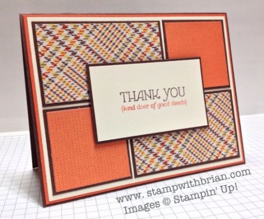 Lots of Thanks, Sweater Weather Designer Series Paper, Stampin' Up!, Brian King
