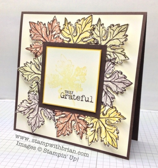 Gently Falling, Truly Grateful, Stampin' Up!, Brian King